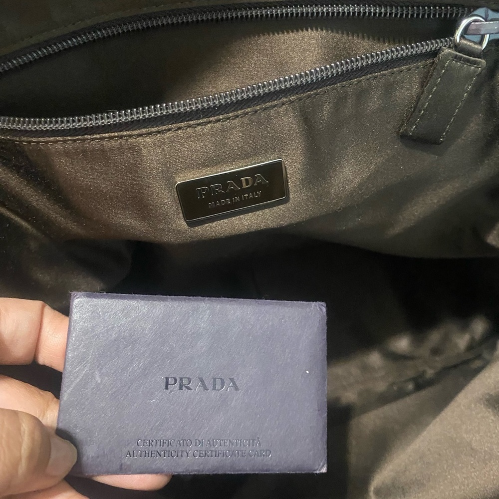Prada Yellow and Brown Travel Bag - Picture 13 of 16
